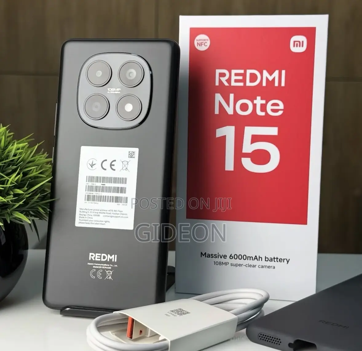 New Xiaomi Redmi Note 15 256 GB Black