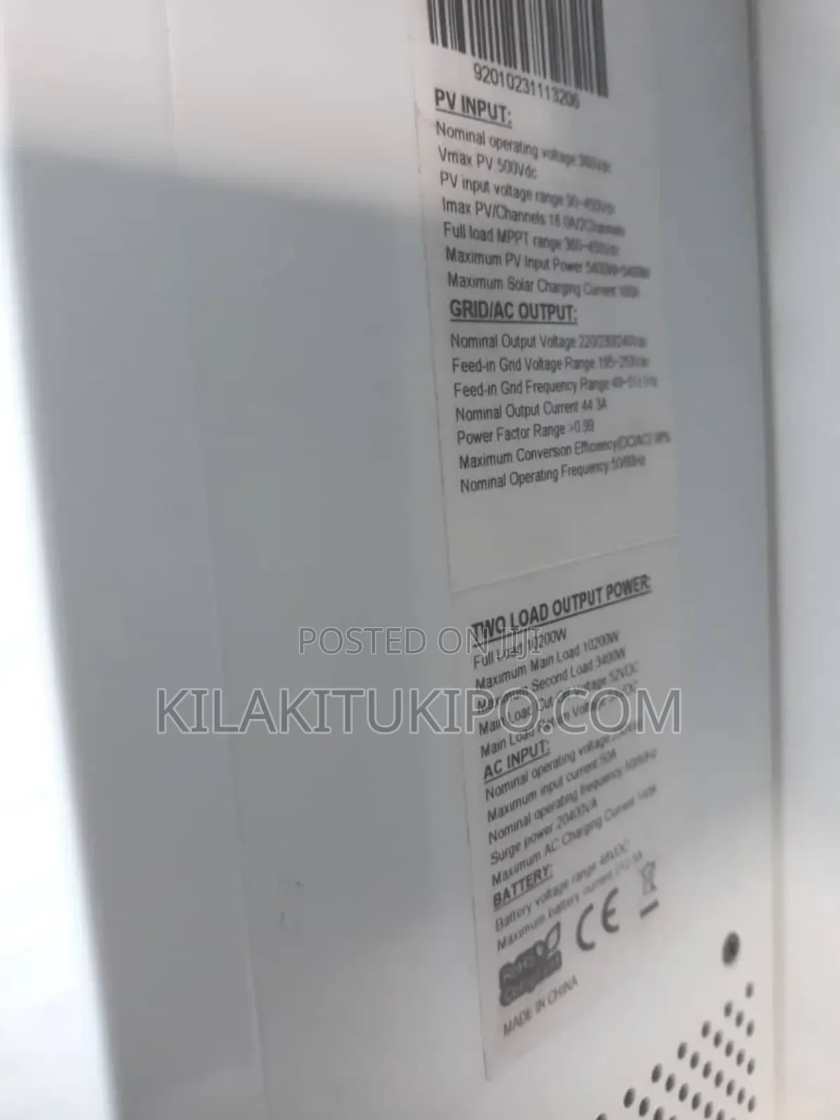 10.2kw /48v Hybrid Solar Inverter