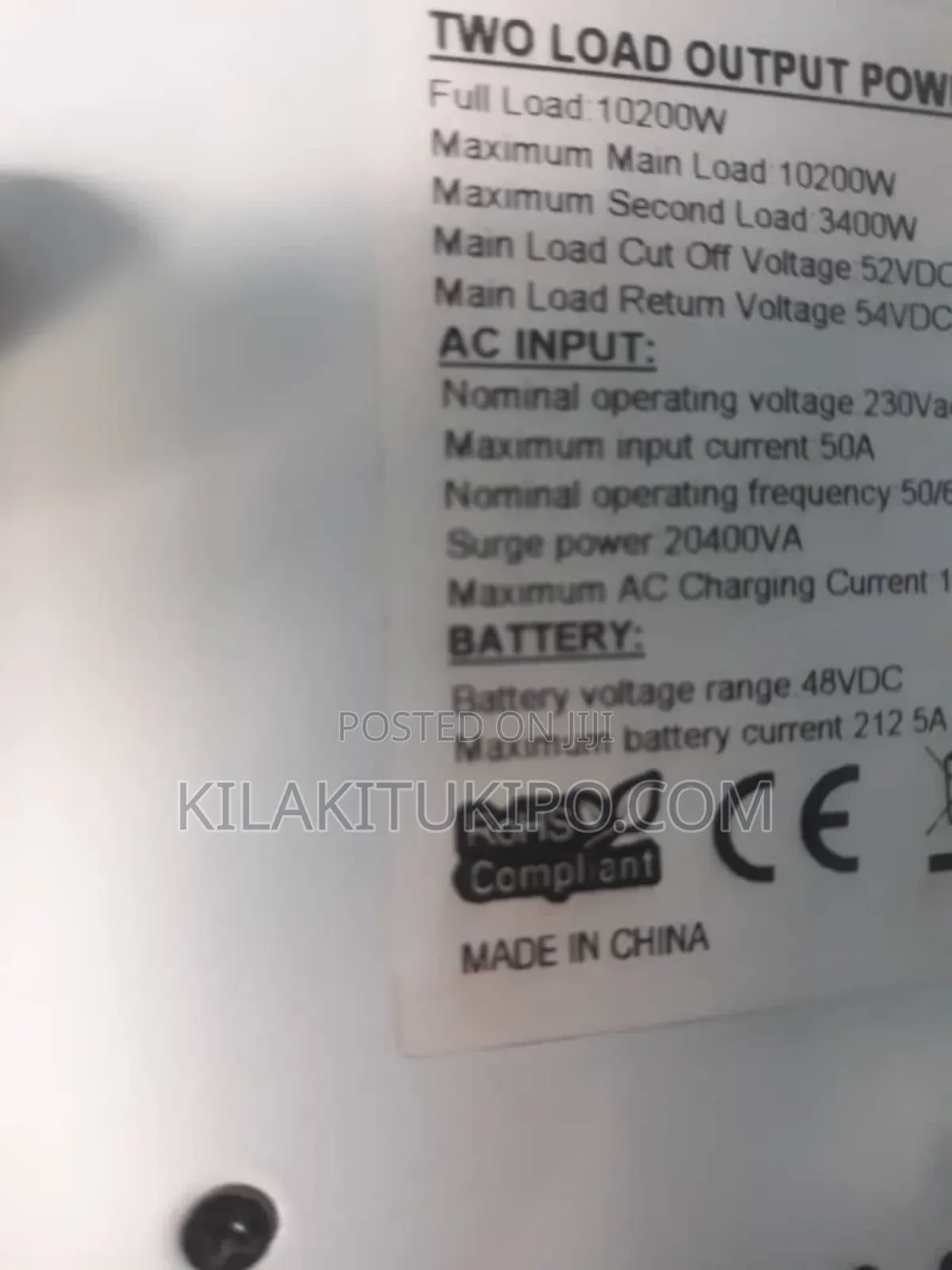 10.2kw /48v Hybrid Solar Inverter