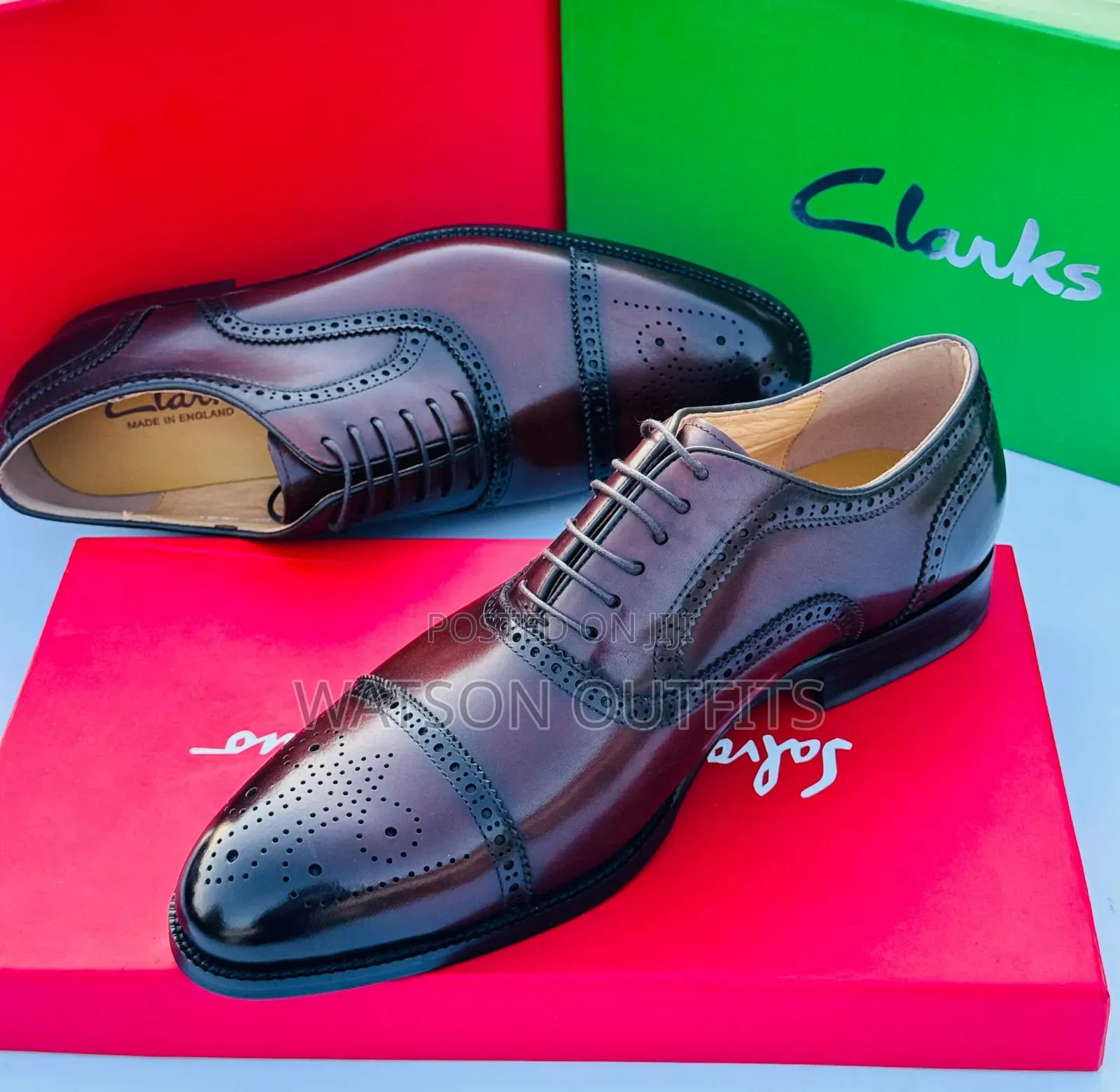 Men's Leather Shoes Clarks Brand Very Very Fancy