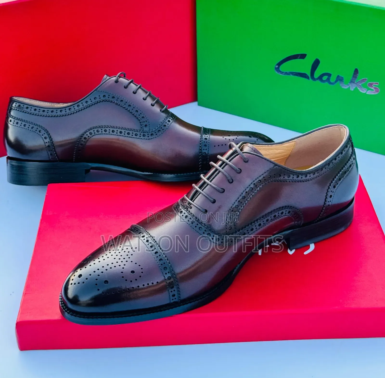 Men's Leather Shoes Clarks Brand Very Very Fancy