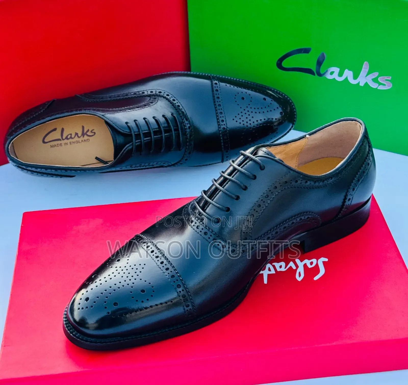 Men's Leather Shoes Clarks Brand Very Very Fancy