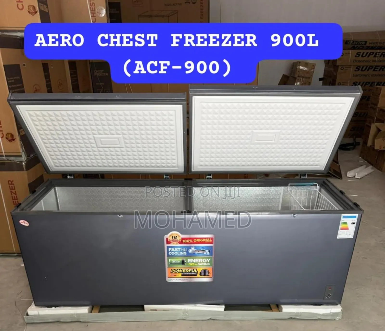  Aero Double Door Chest Freezer 900l (Acf-900)
