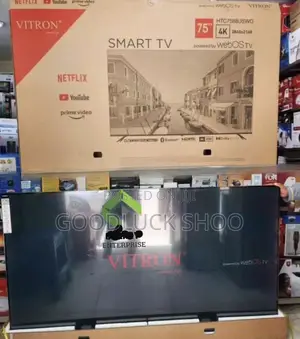Vitron Frameless Smart Tv 75 Inch With Bluetooth