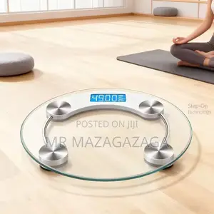 Digital Bathroom Scale Tempered Glass