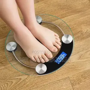 Digital Bathroom Scale Tempered Glass