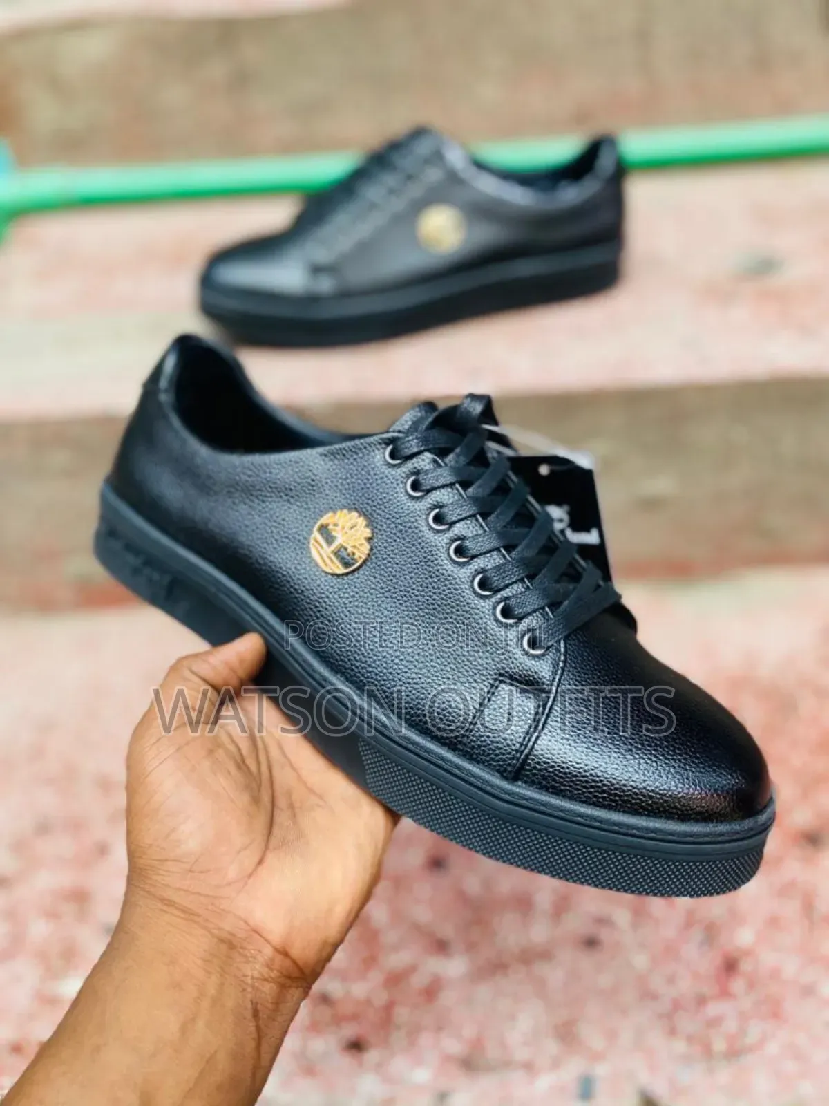 Men's Leather Shoes Timberland Brand Very Smart in Black Colour