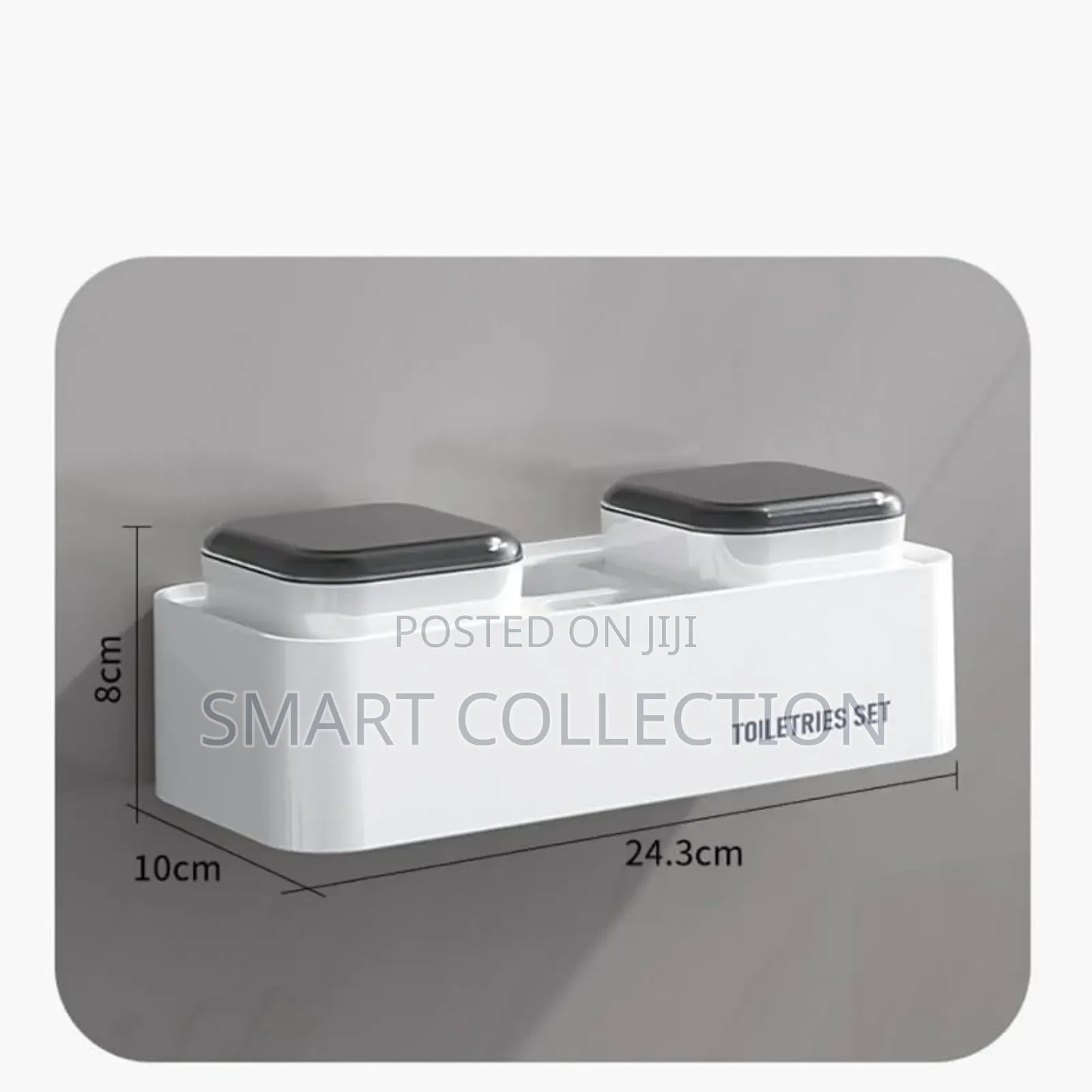 Toiletries Set for Toothbrush Holder and Toothpaste Dispenser