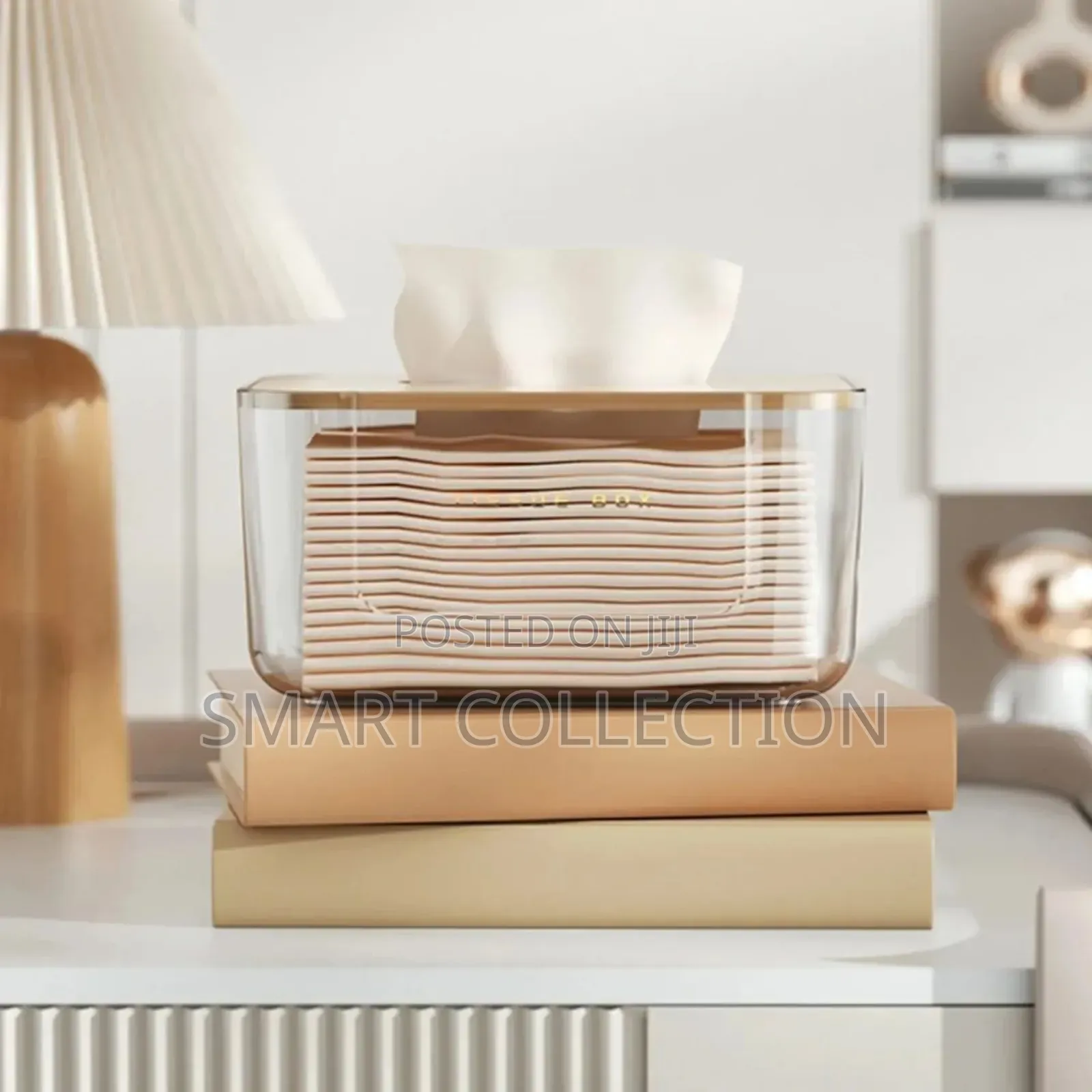 Acyrilic Bamboo Lid Tissue Box