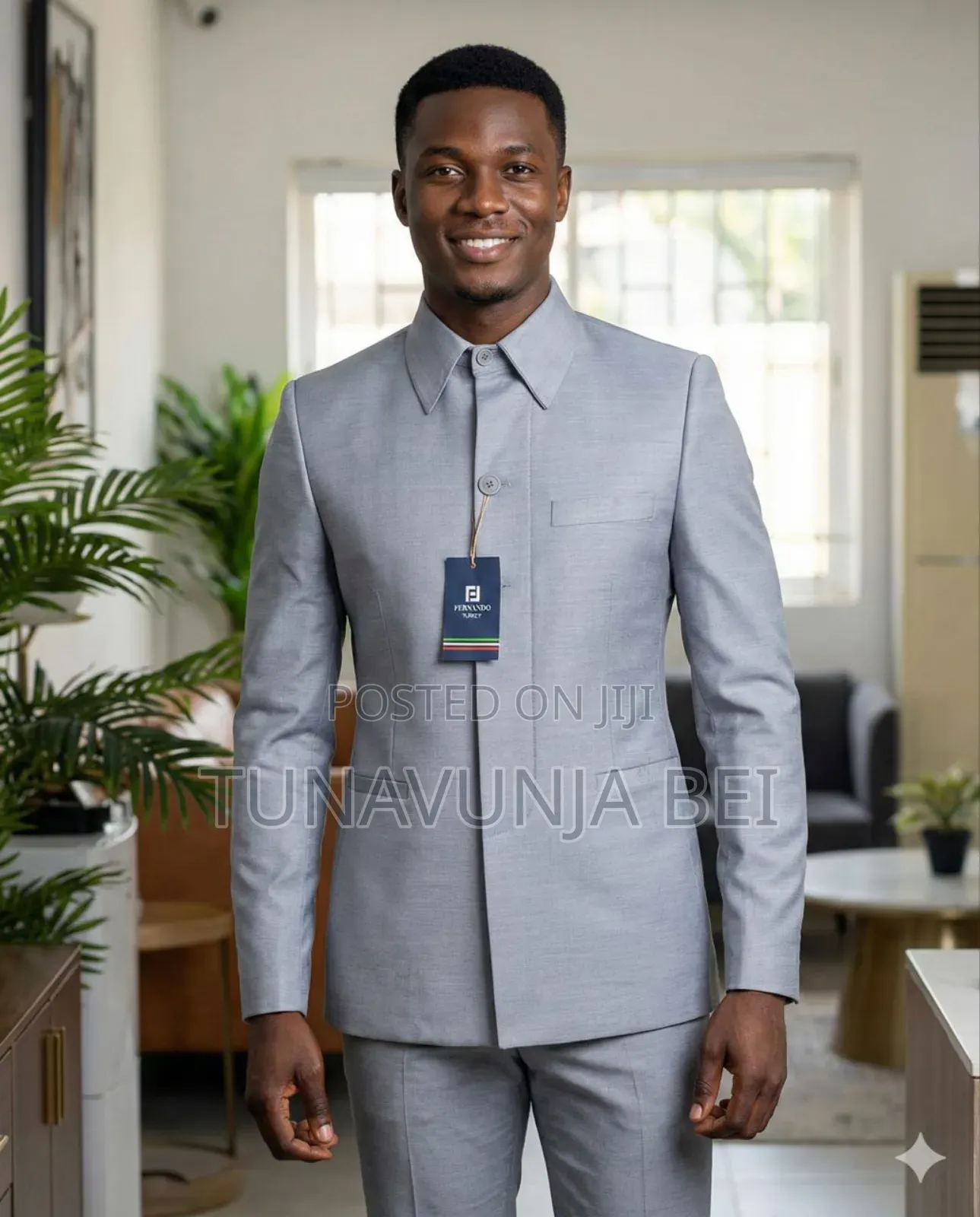Grey Kaundaa Suit Classic