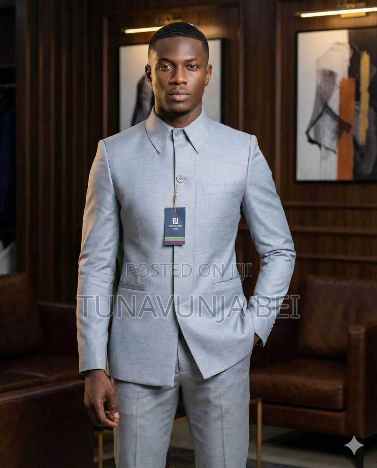 Grey Kaundaa Suit Classic