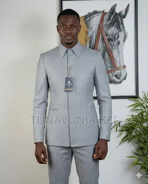 Grey Kaundaa Suit Classic