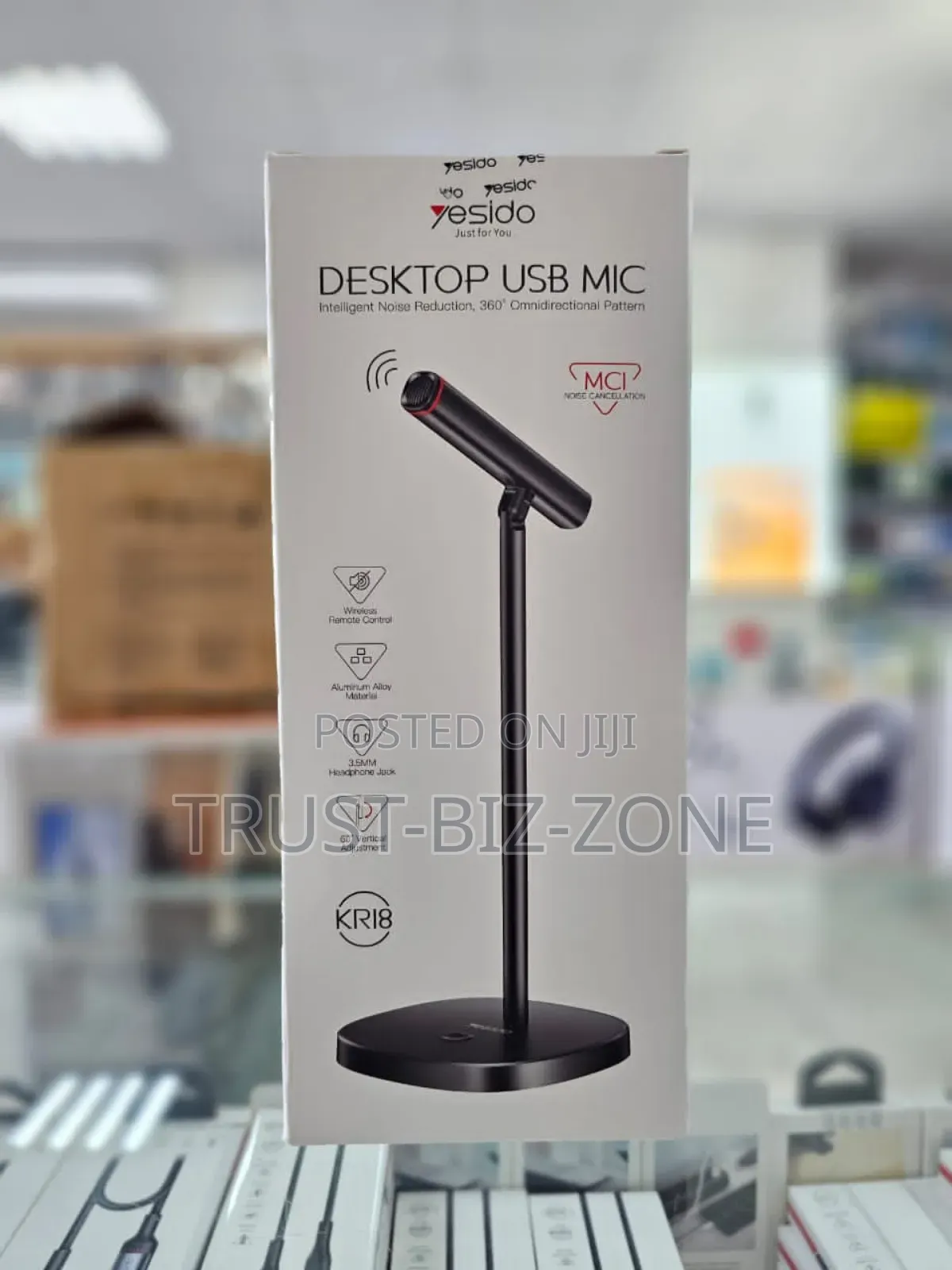 Kr18 Yesido Desktop Usb Mic With Noise Cancellation