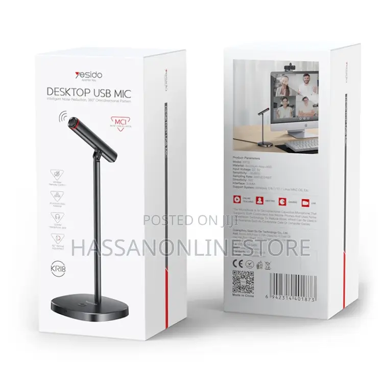 Yesido Kr18 360 Degree Omnidirectional Desktop Microphone