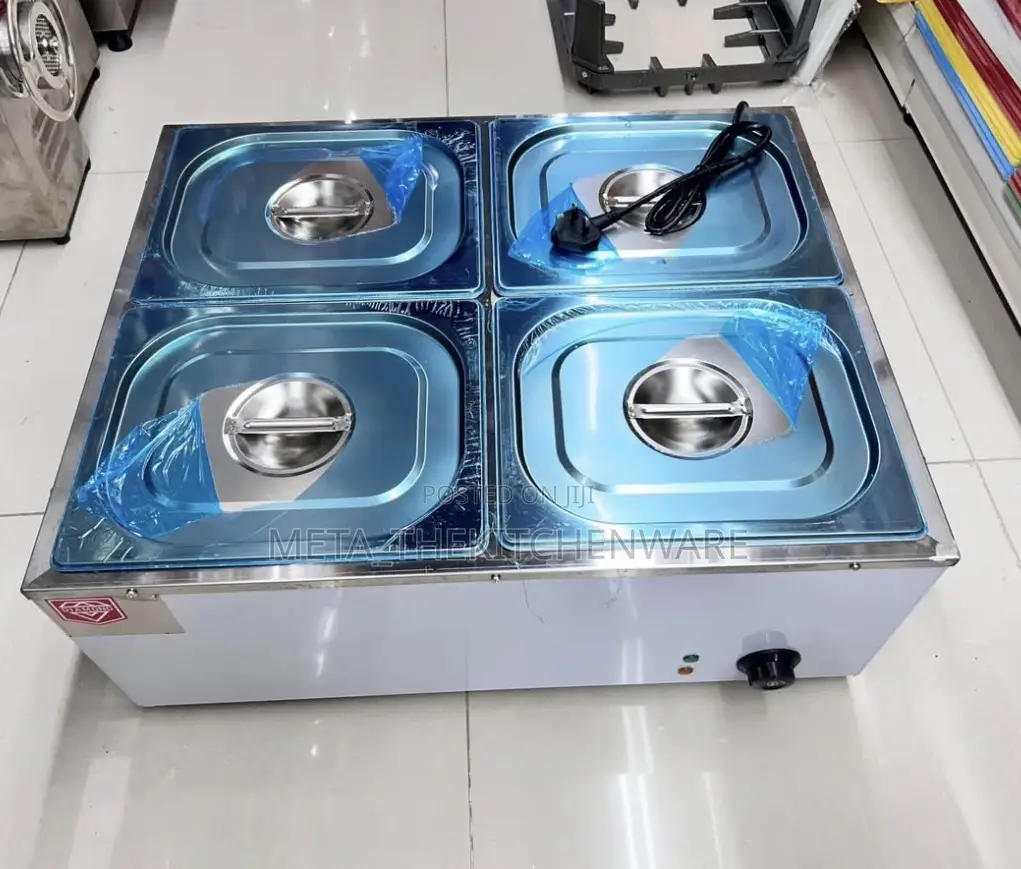Commercial Electric Bain Marie 4 Plots