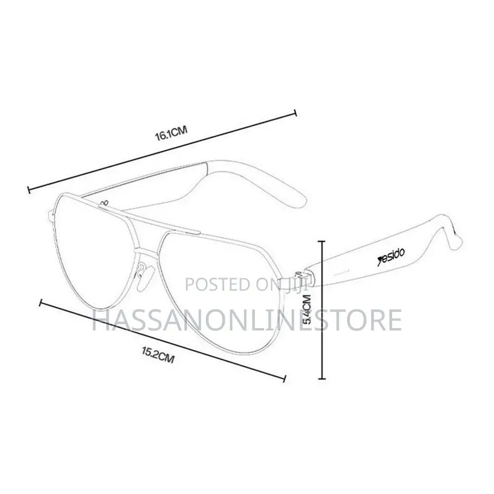 Yesido Io44 Smart Audio Glasses Compatible 5.4 Open-Ear Headphones