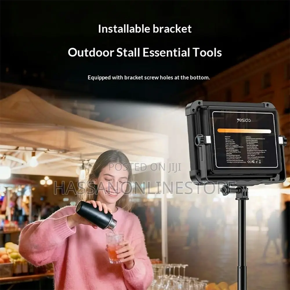 Yesido Dh17 Outdoor Floodlight Emergency Light 600 Led Fill Light