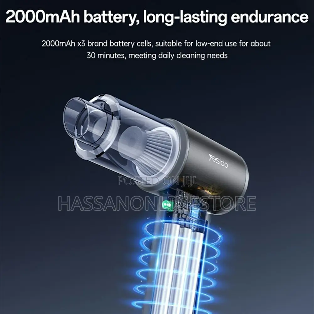 Yesido Vc15 Cordless Car Vacuum Cleaner