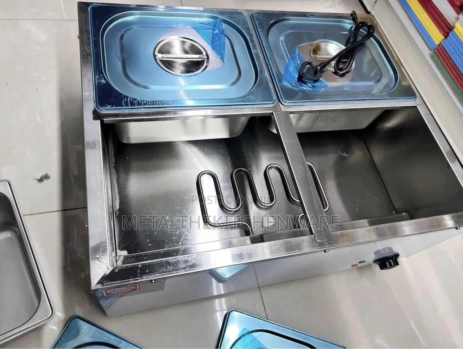 Commercial Electric Bain Marie 4 Plots