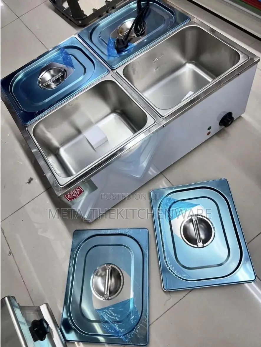 Commercial Electric Bain Marie 4 Plots