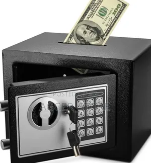 Money Safe Box (With Key And Password)