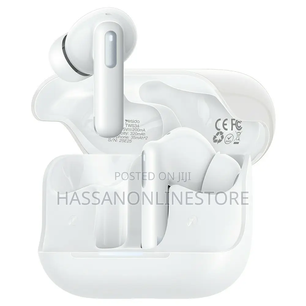 Yesido Tws34 Earbuds Dual Mic Anc + Enc Noise Cancelling Touch Control