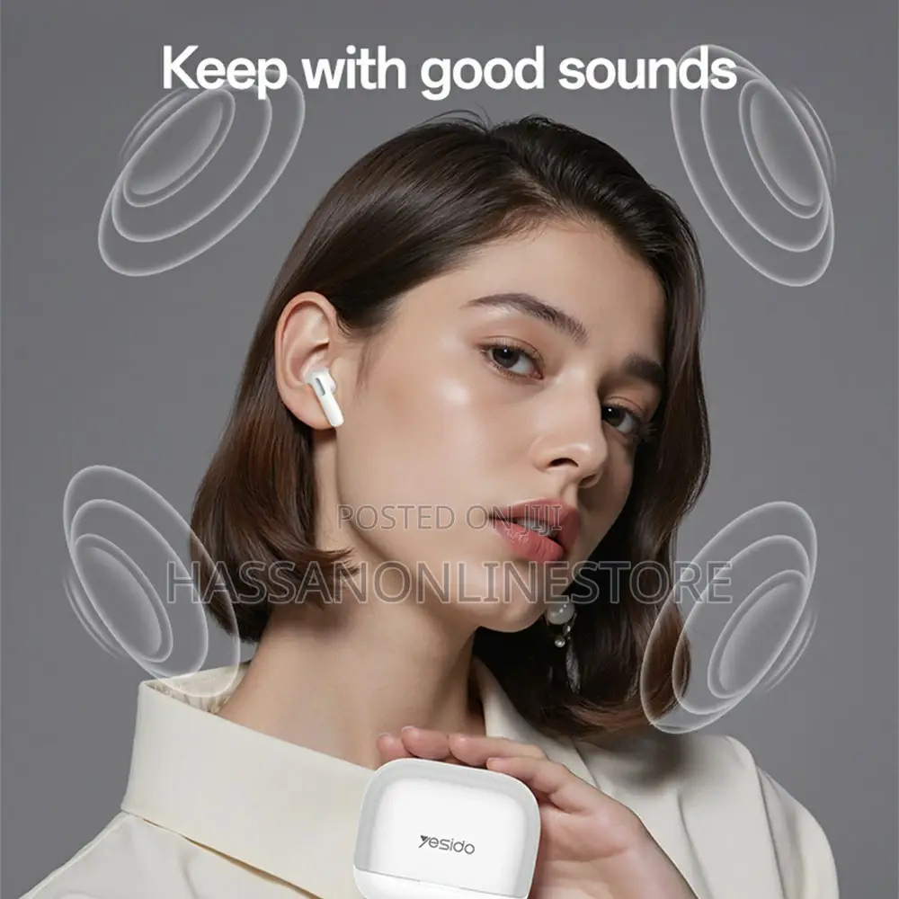 Yesido Tws34 Earbuds Dual Mic Anc + Enc Noise Cancelling Touch Control