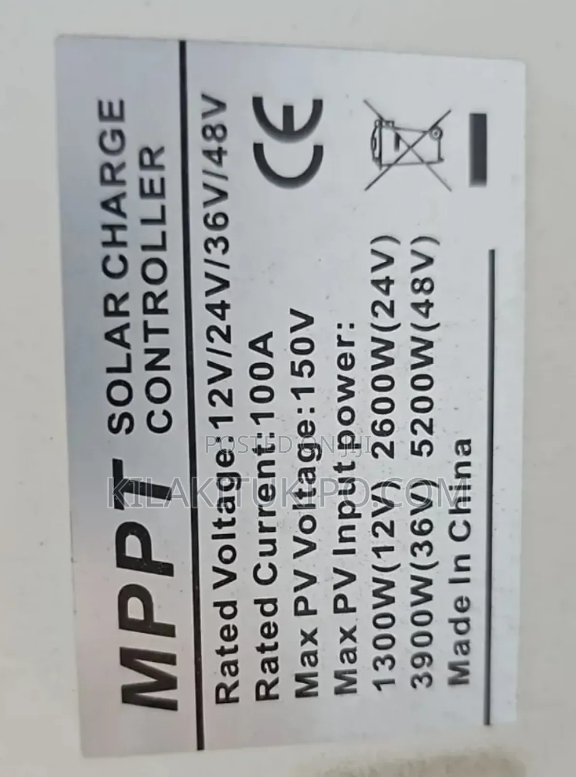 MPPT Solar Charger Control 100a