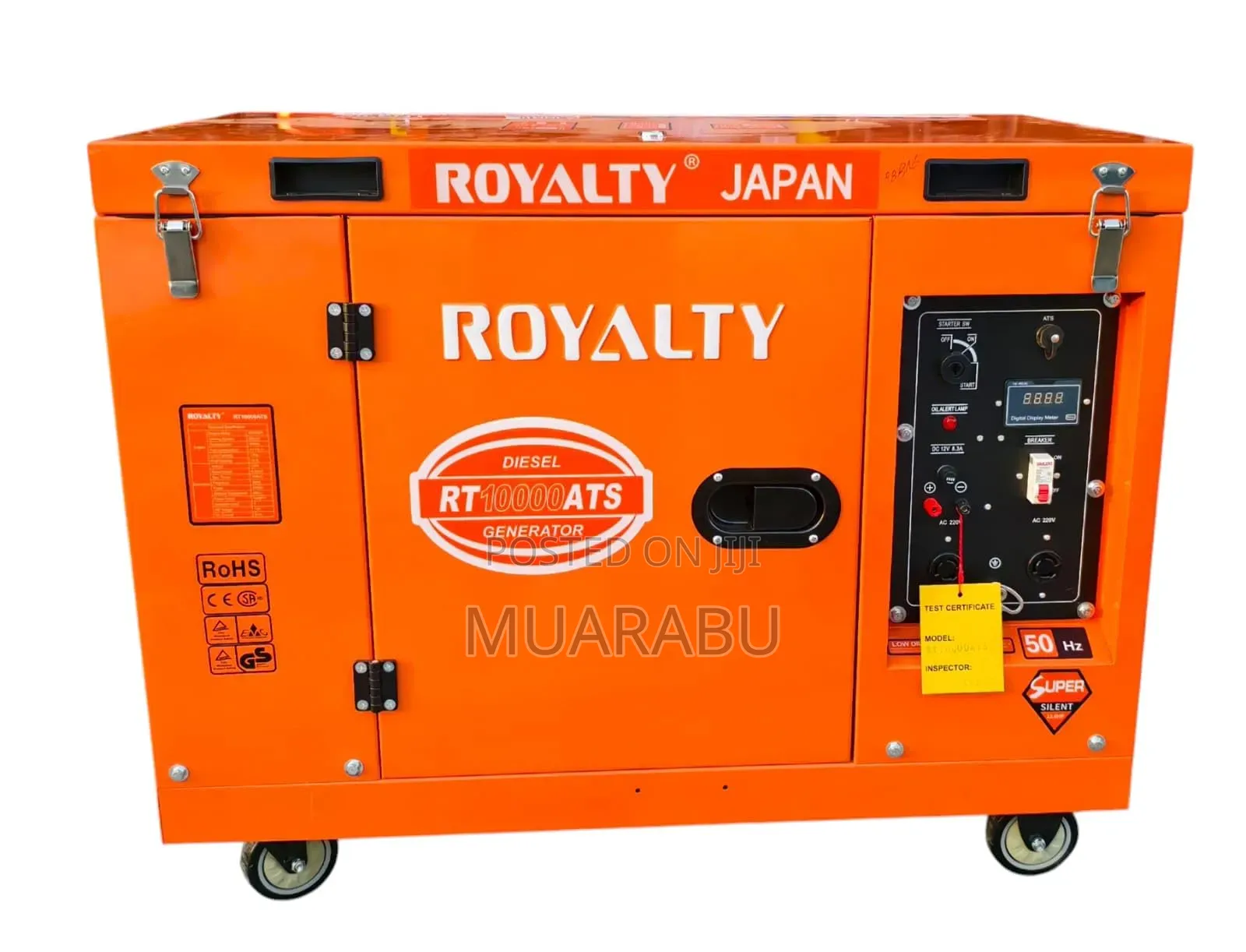 Royalty Diesel Generator 10kva Single Phase