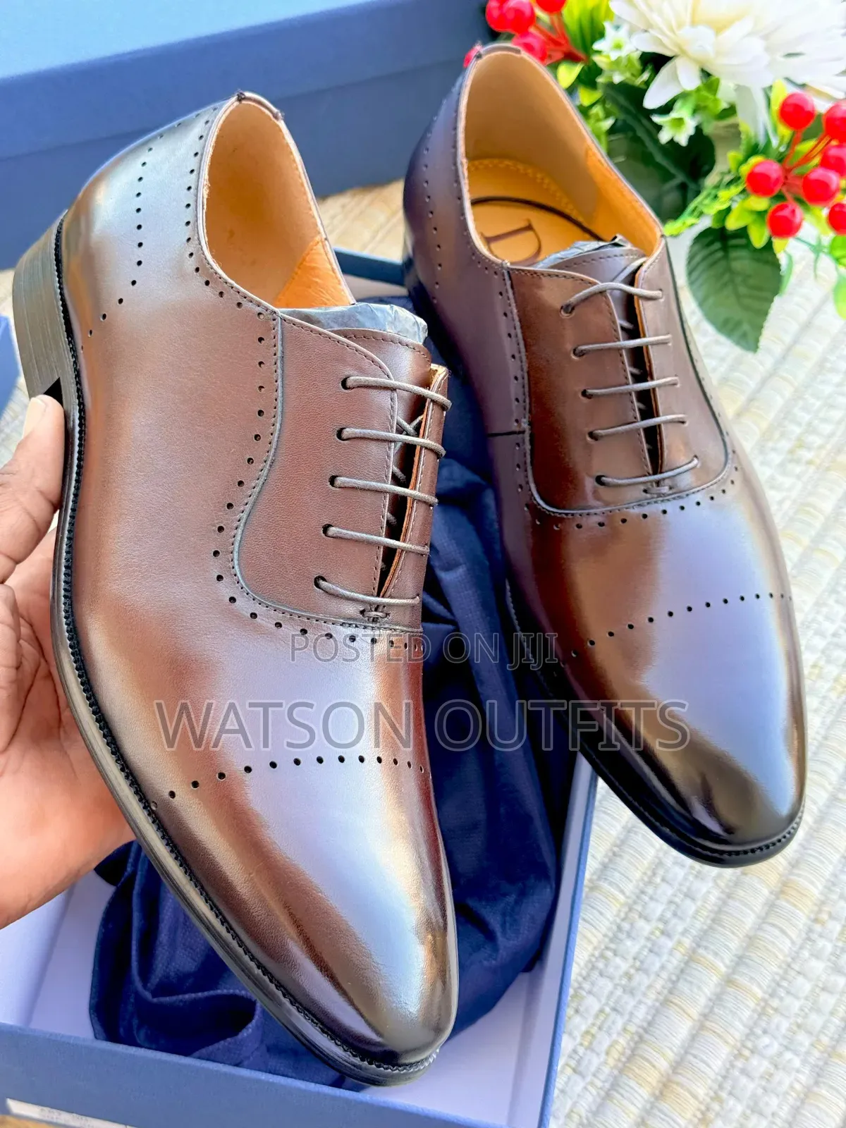 Men's Leather Shoes Dior Brand Completely Smart