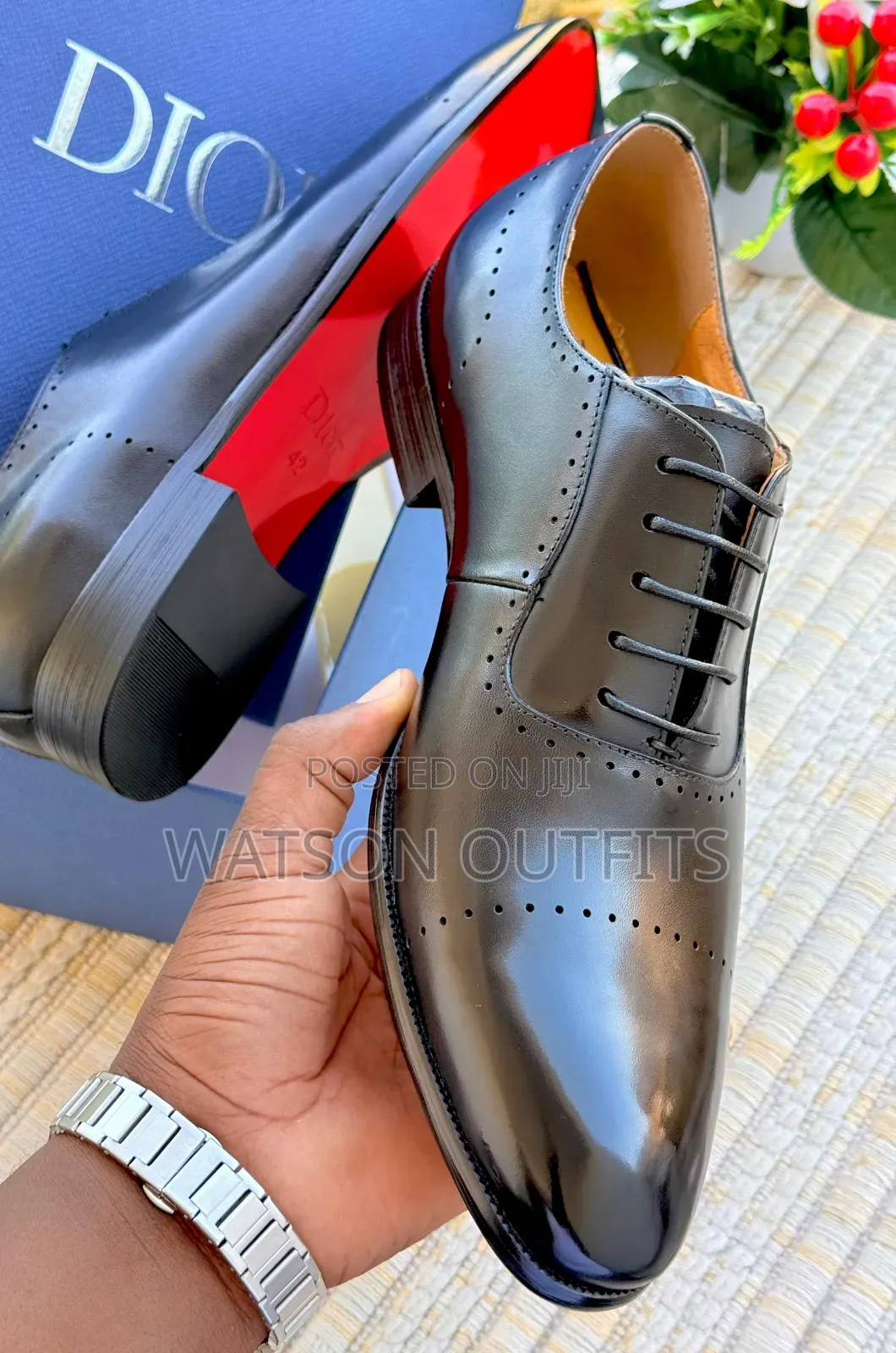 Men's Leather Shoes Dior Brand Completely Smart