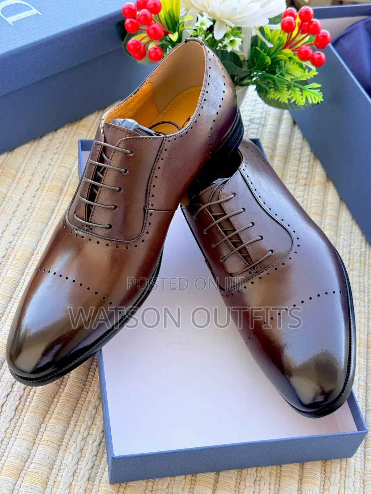 Men's Leather Shoes Dior Brand Completely Smart