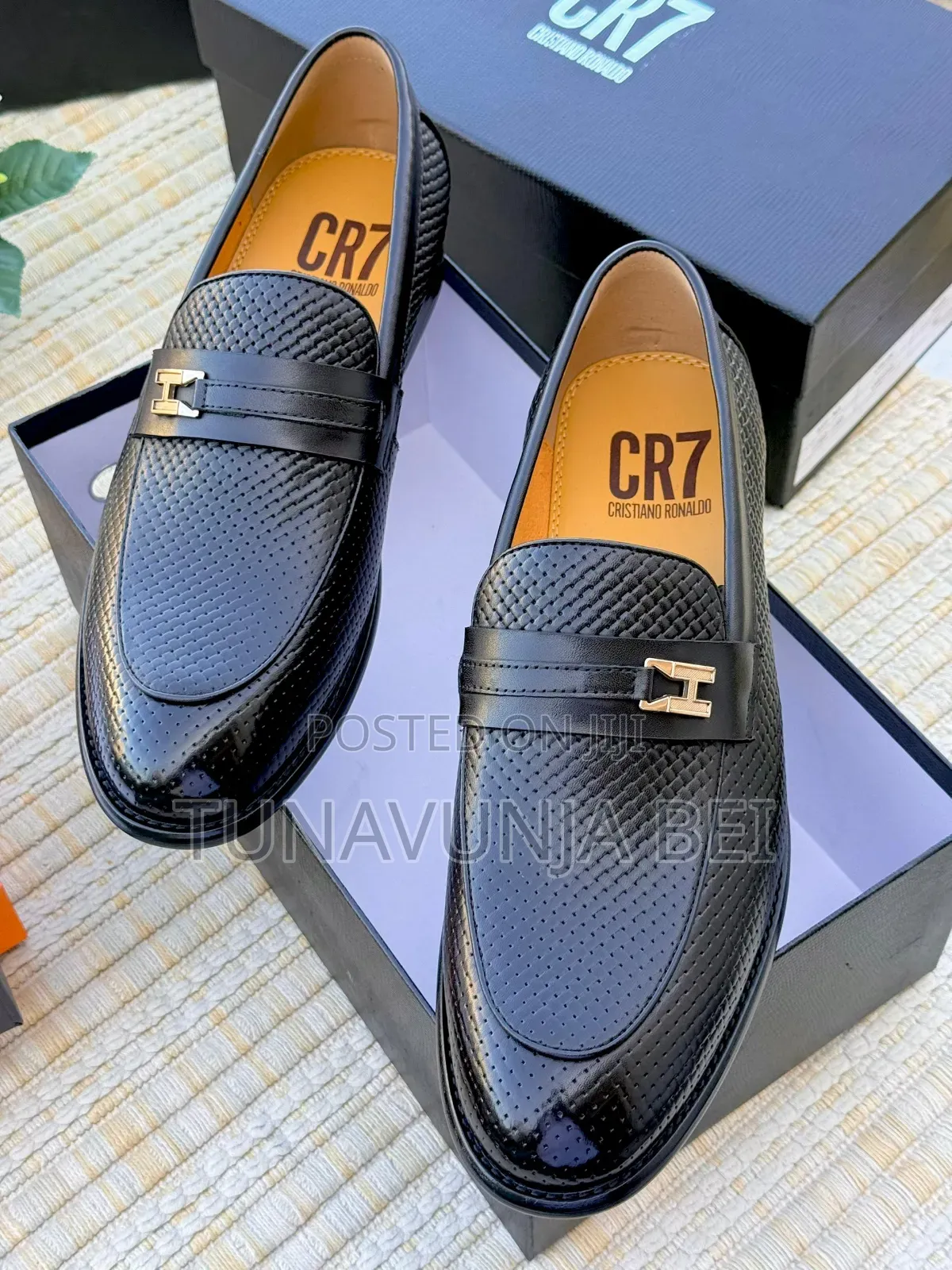 Leather Shoes Moccains Cr7 Brand