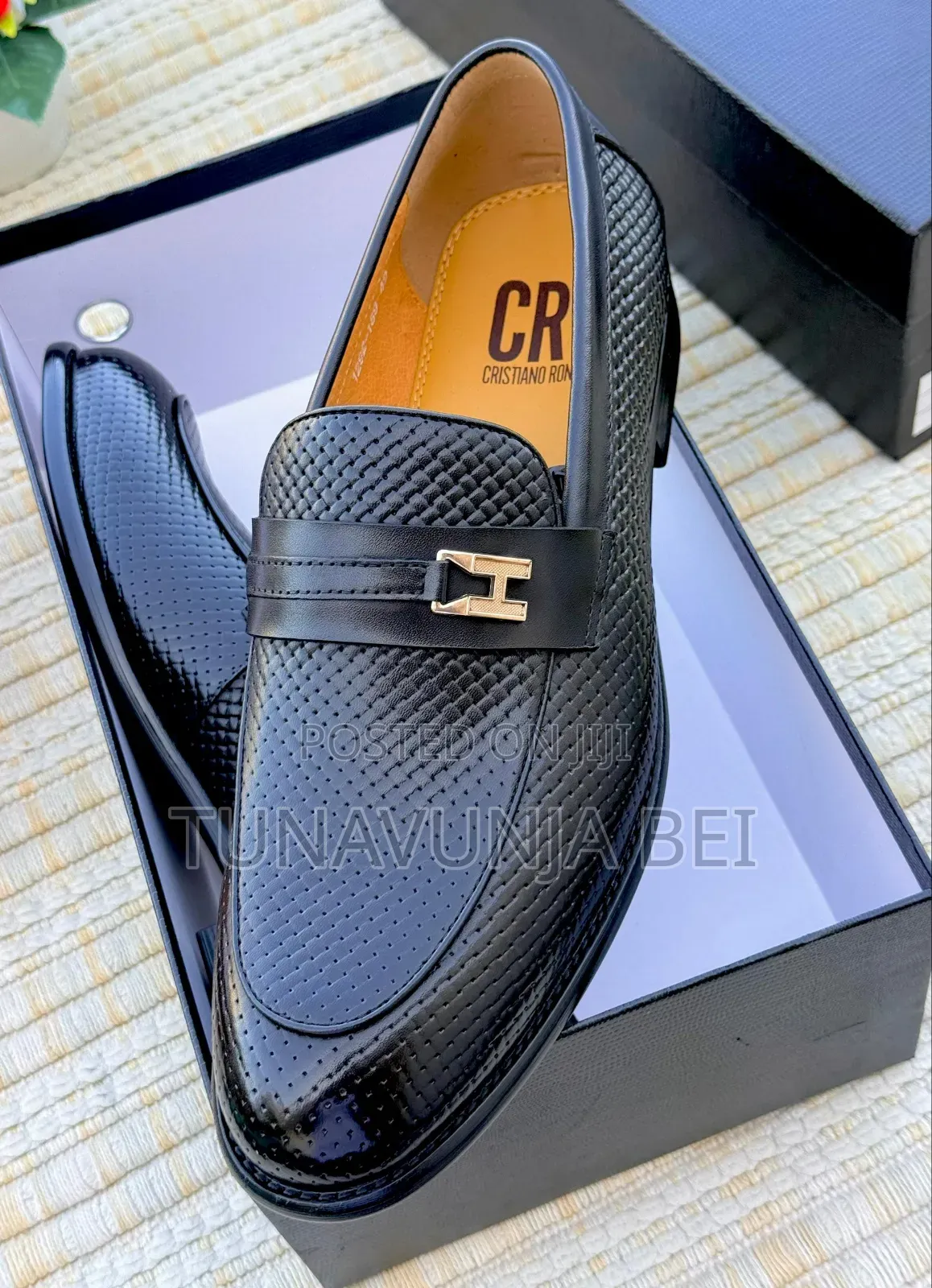Leather Shoes Moccains Cr7 Brand