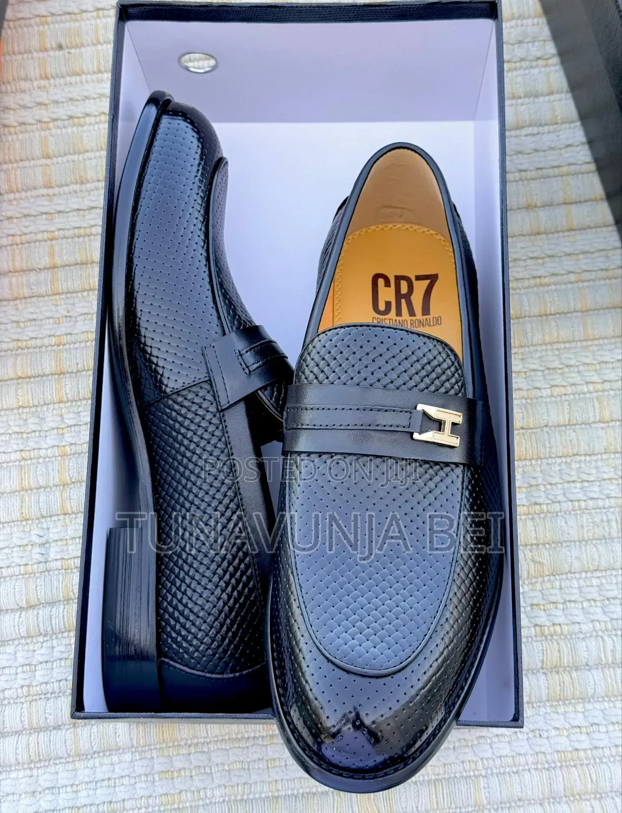 Leather Shoes Moccains Cr7 Brand