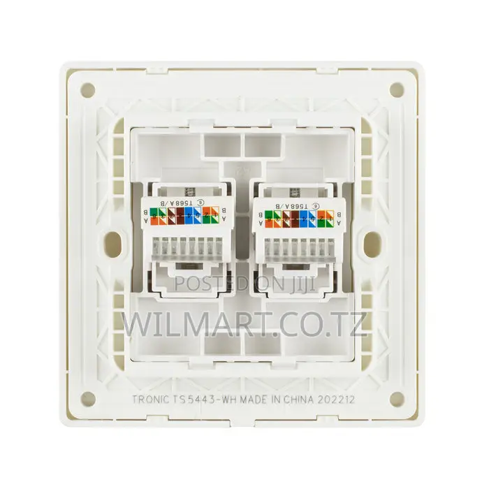 Tronic 2 Gang Data Socket
