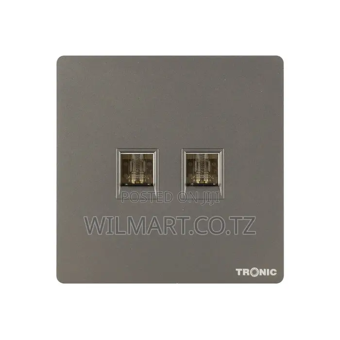 Tronic 2 Gang Data Socket