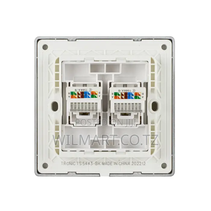 Tronic 2 Gang Data Socket