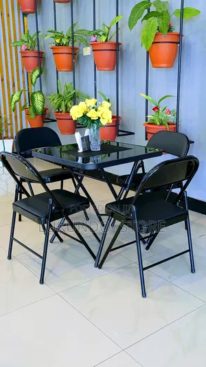 Folding Table With 4 Chairs Simple and Good Quality