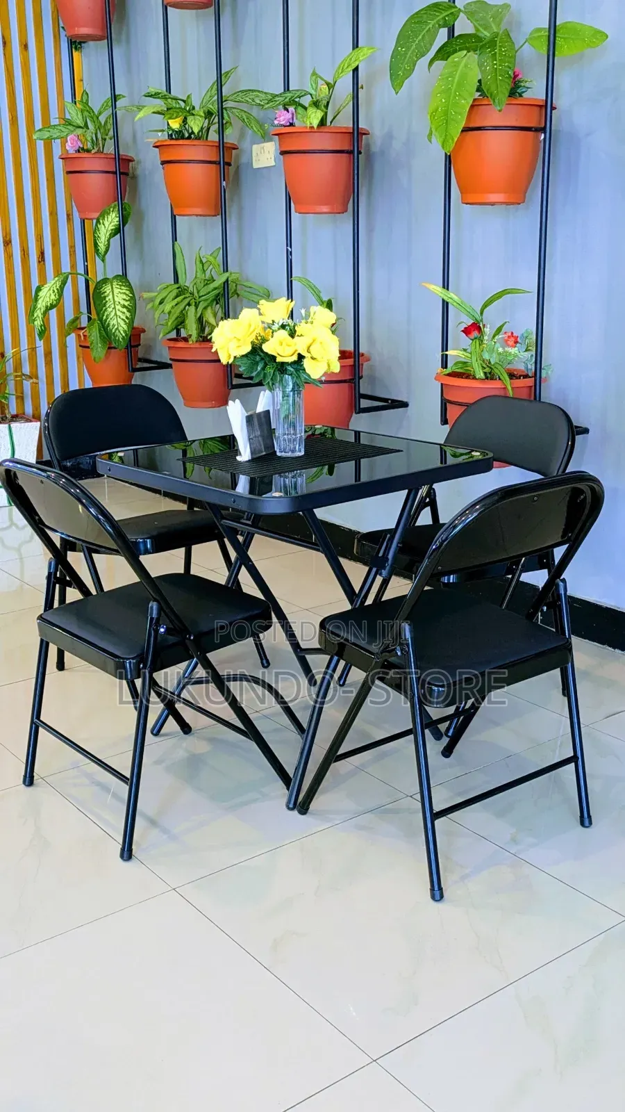 Folding Table With 4 Chairs Simple and Good Quality