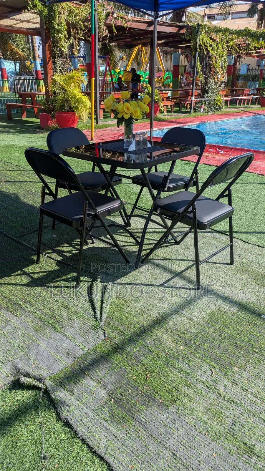 Folding Table With 4 Chairs Simple and Good Quality