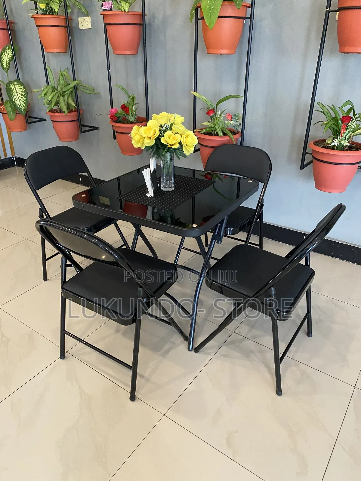 Folding Table With 4 Chairs Simple and Good Quality