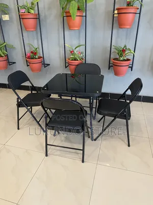 Folding Table With 4 Chairs Simple and Good Quality
