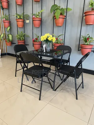 Folding Table With 4 Chairs Simple and Good Quality