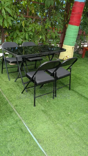 Portable Folding Table 120cm With 4 Chairs