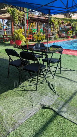 Portable Folding Table 120cm With 4 Chairs