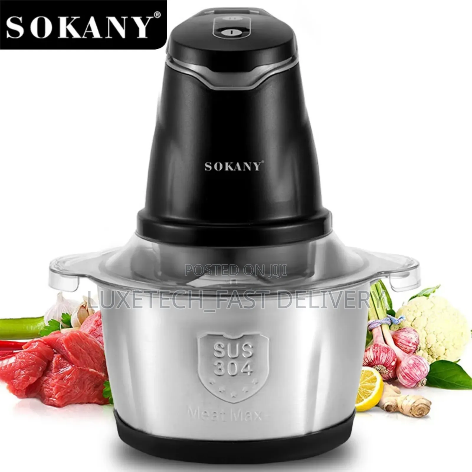 Sokany 2- Litres Wonder Chopper Sk-7020 Electric Food Processor