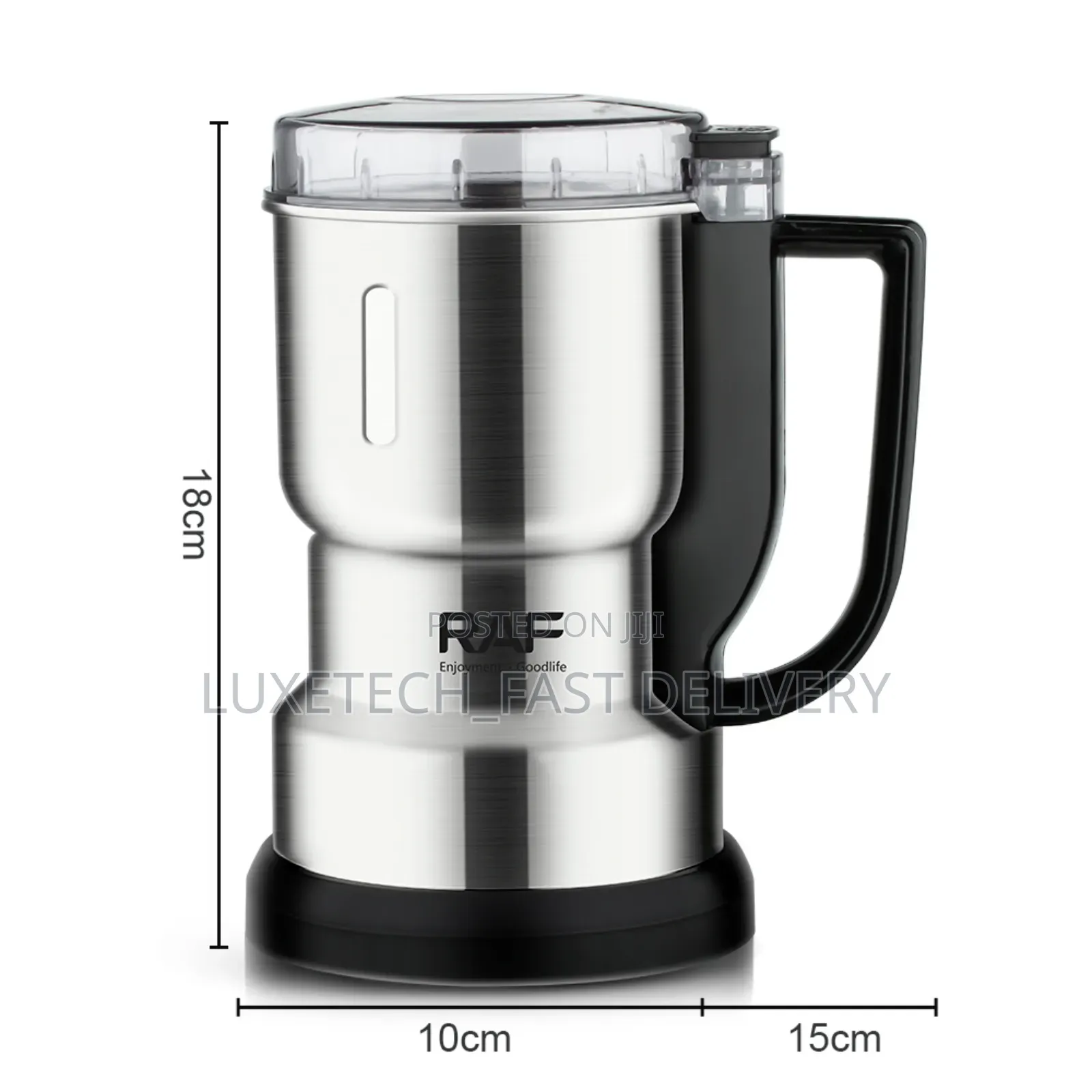 Raf R.7117 Coffee Grinder Stainless Steel