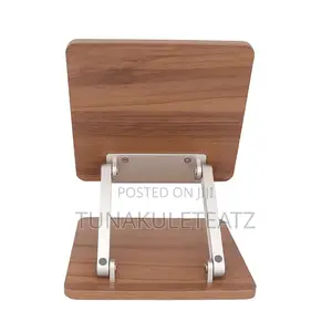Wooden Laptop Stand – Adjustable (Deep Wood Finish)