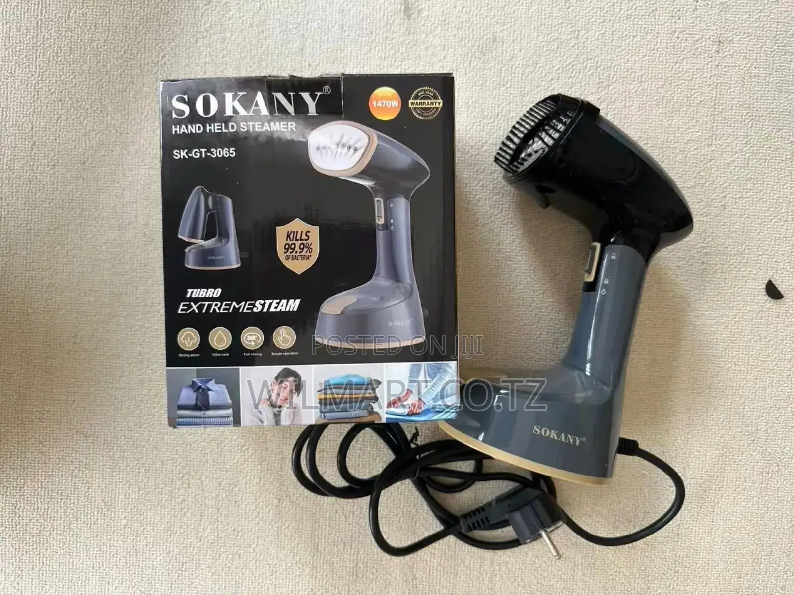Sokany Sk-Gt-3065 Rapid 30-Second Heat-Up Portable Hand Steamer Brv450